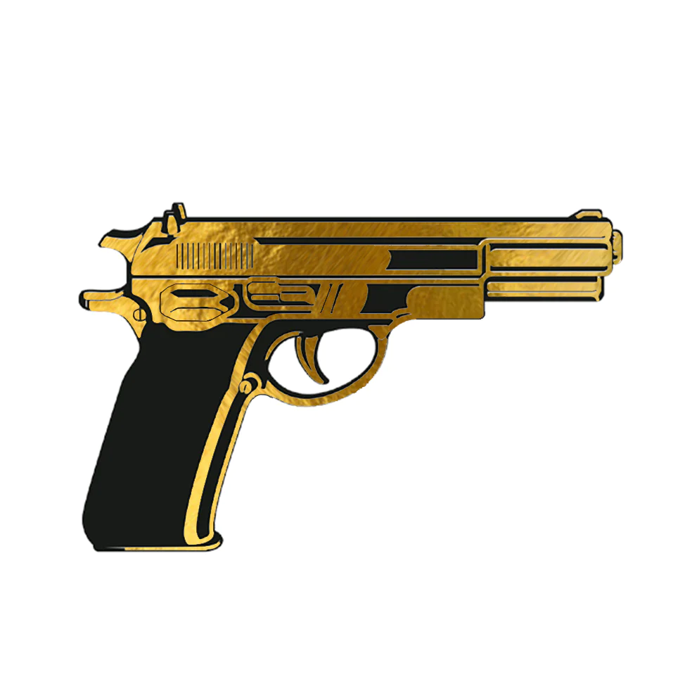 Siirtokuvatatuointi Golden Gun (2 arkkia)
