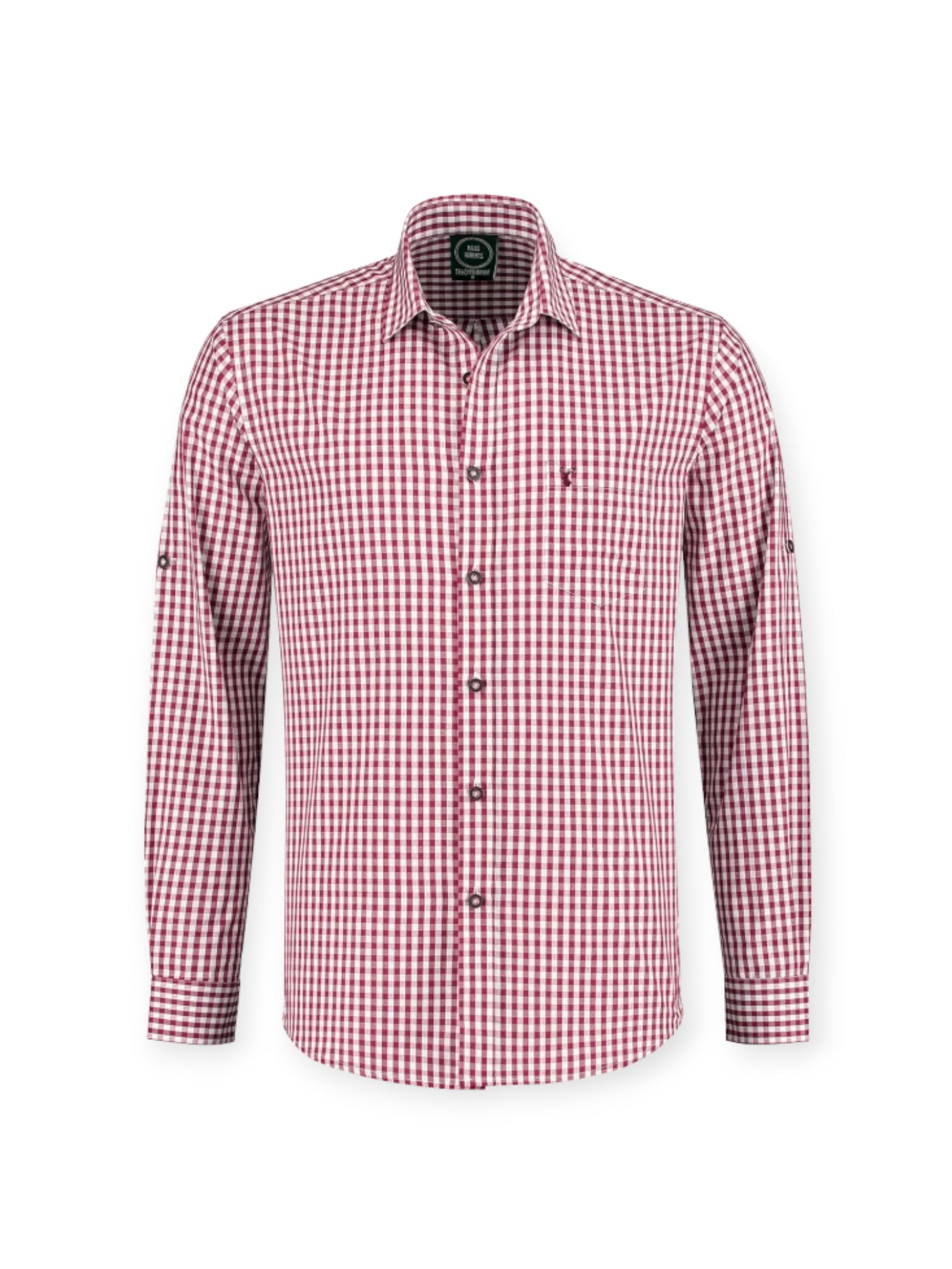 Oktoberfest ruudullinen kauluspaita Premium, punainen (M-5XL)