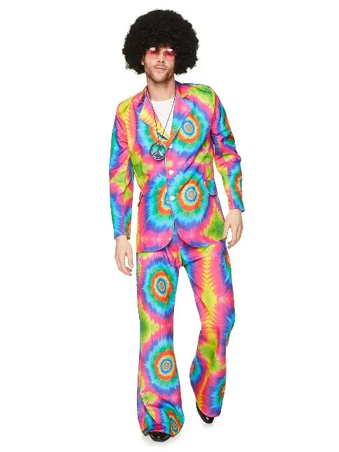 Discohipin takki + housut Tie Dye (UV)