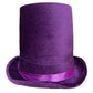 Korkea samettipintainen silinteri, violetti