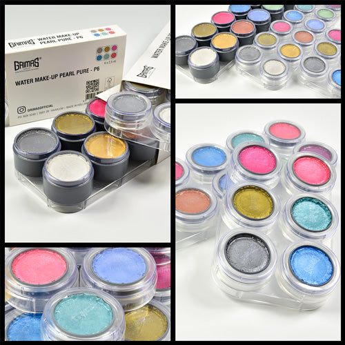 GRIMAS Water Make-up kasvomaalipaletti 6kpl, Pearl