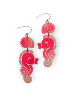 Up The Wazoo korvakorut Cutest Seahorse, pink (UV)