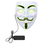 Naamari led-valoilla Anonymous (UV)