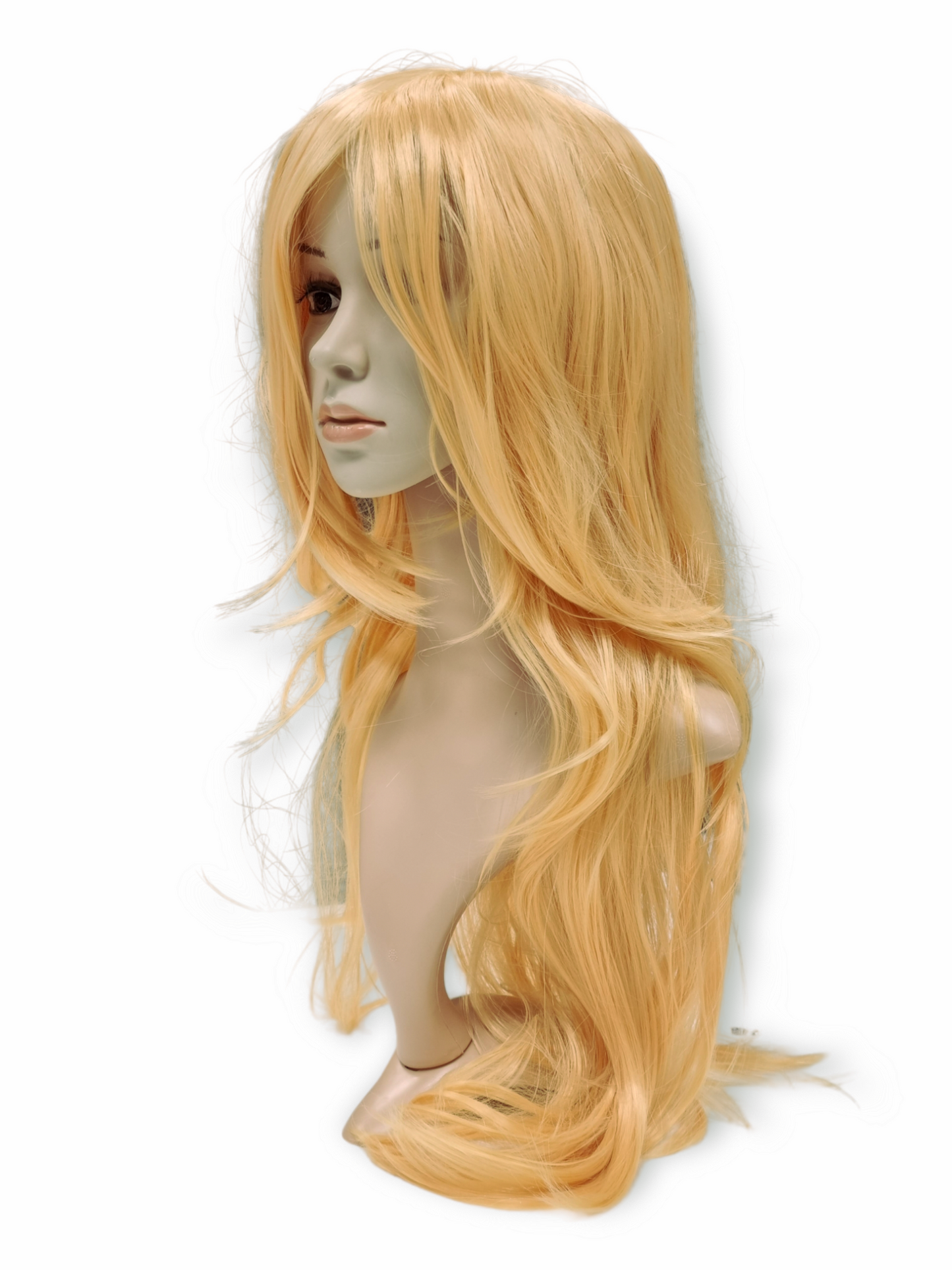 Vesipestävä peruukki, peach blonde extrapitkä