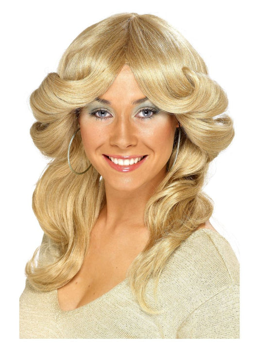 70-luvun enkelin peruukki, blondi