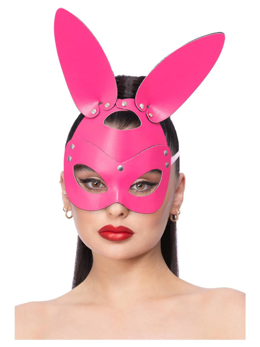 Fever naamio Leather Bunny, hot pink