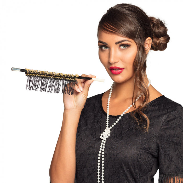 1920-luvun setti Roaring Twenties (helminauha ja holkki)