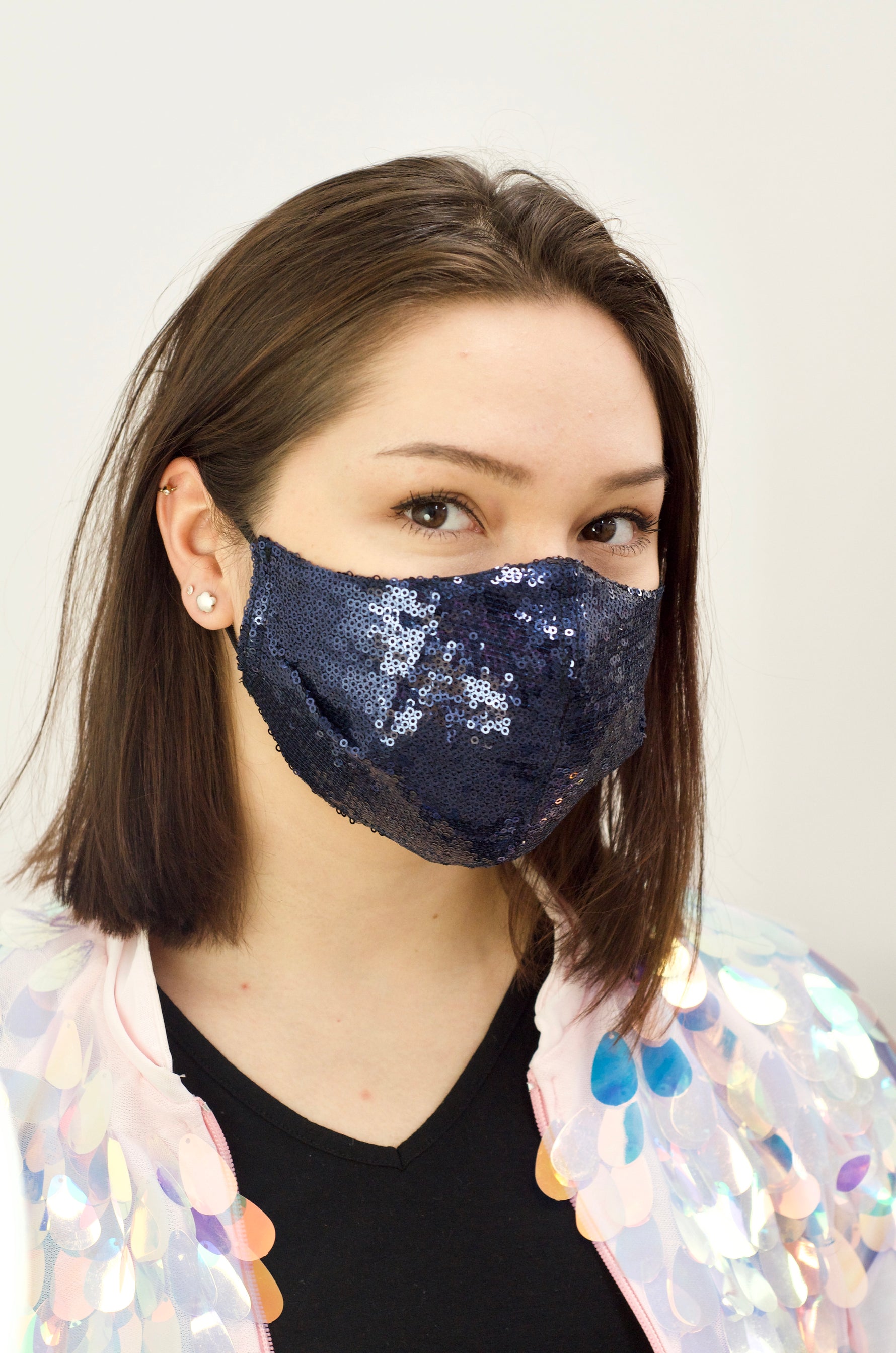 Frida Fiasko paljettimaski Navy