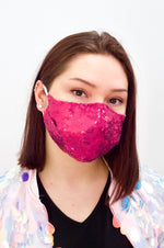 Frida Fiasko paljettimaski Hot Pink