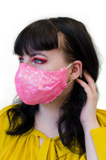 Frida Fiasko paljettimaski Candy Pink