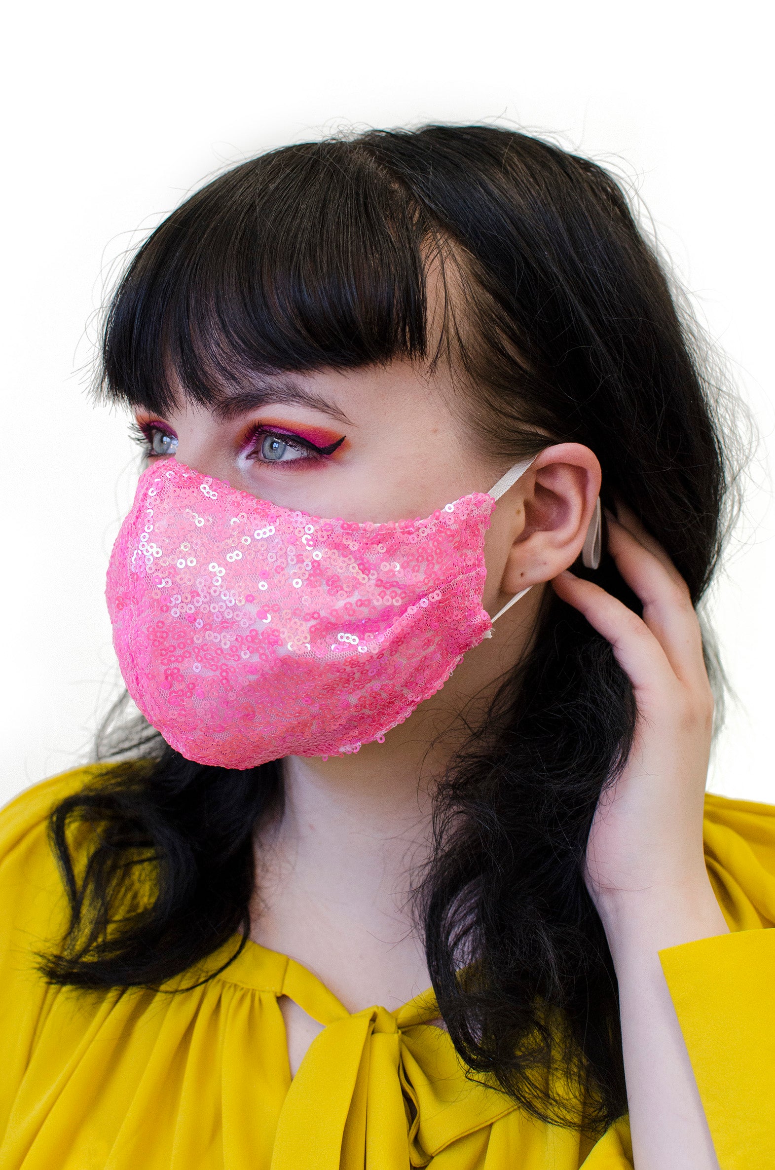 Frida Fiasko paljettimaski Candy Pink