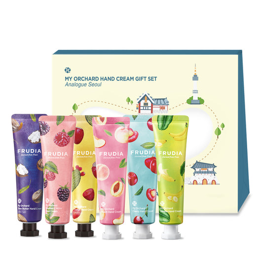 FRUDIA My Orchard 'Analogue Seoul' Hand Cream Gift Set (6kpl käsivoiteita)