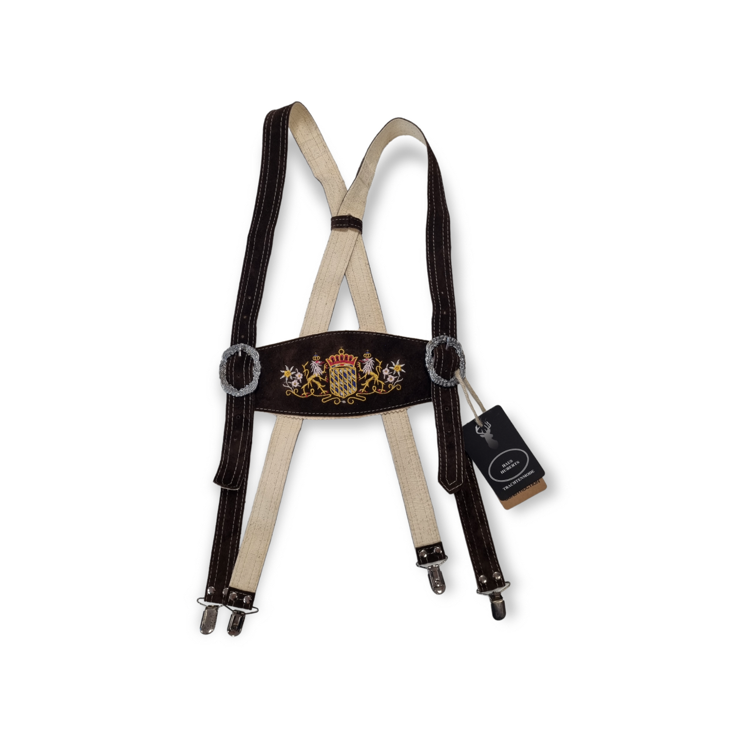 Aidot Oktoberfest Lederhosen nahkaiset henkselit, ruskea