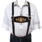 Aidot Oktoberfest Lederhosen nahkaiset henkselit, ruskea