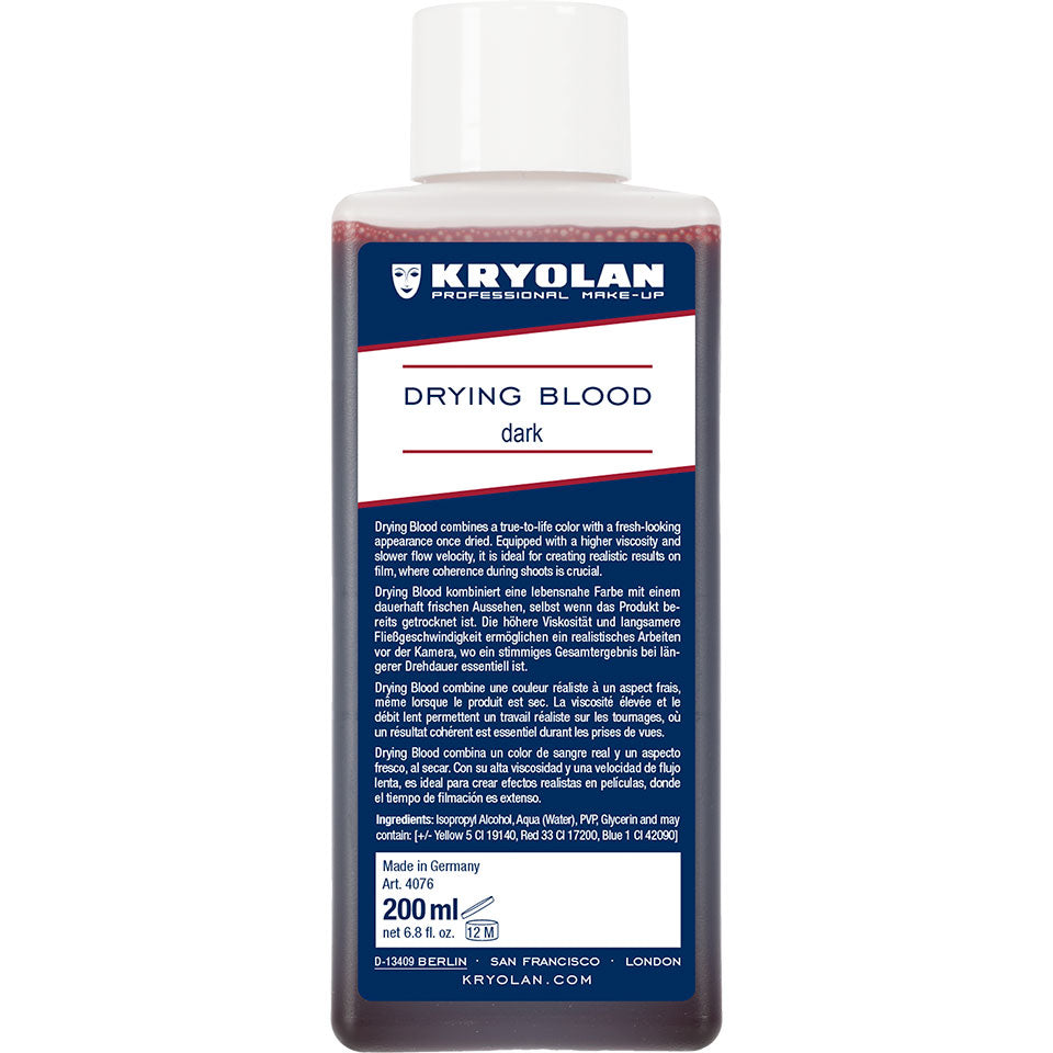 Kryolan Drying Blood (kuivuva tekoveri), tumma 200ml