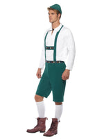 Oktoberfest -asu (housut, paita ja hattu), vihreä