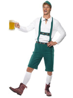 Oktoberfest -asu (housut, paita ja hattu), vihreä