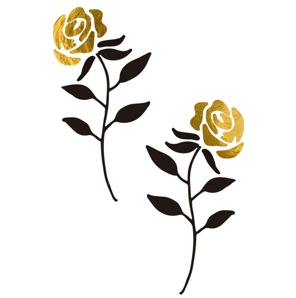 Siirtokuvatatuoinnit Roses of Gold (2 arkkia)