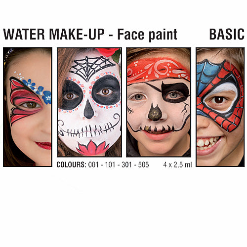 GRIMAS Water Make-up kasvomaalisetti 4kpl, Basic