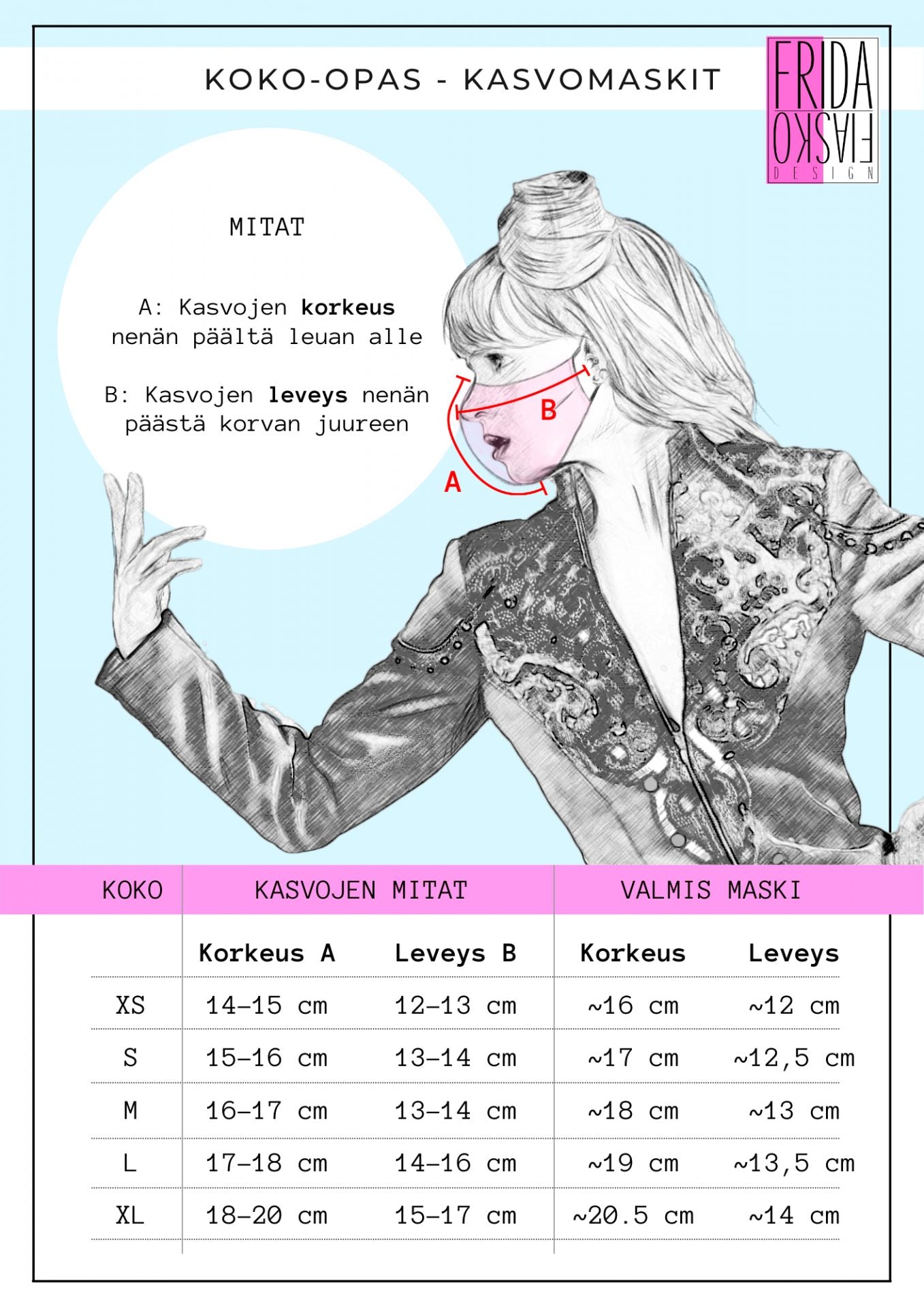 Frida Fiasko kangasmaski Spring